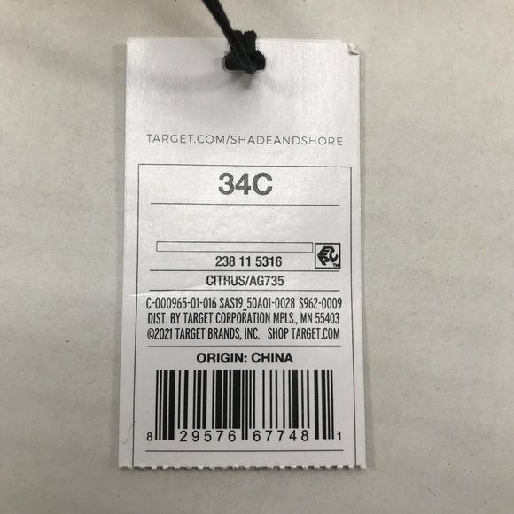 Shade And Shore Women's Size 34C Light Lift Textured Underwire Bikini Swim Top - Picture 5 of 12